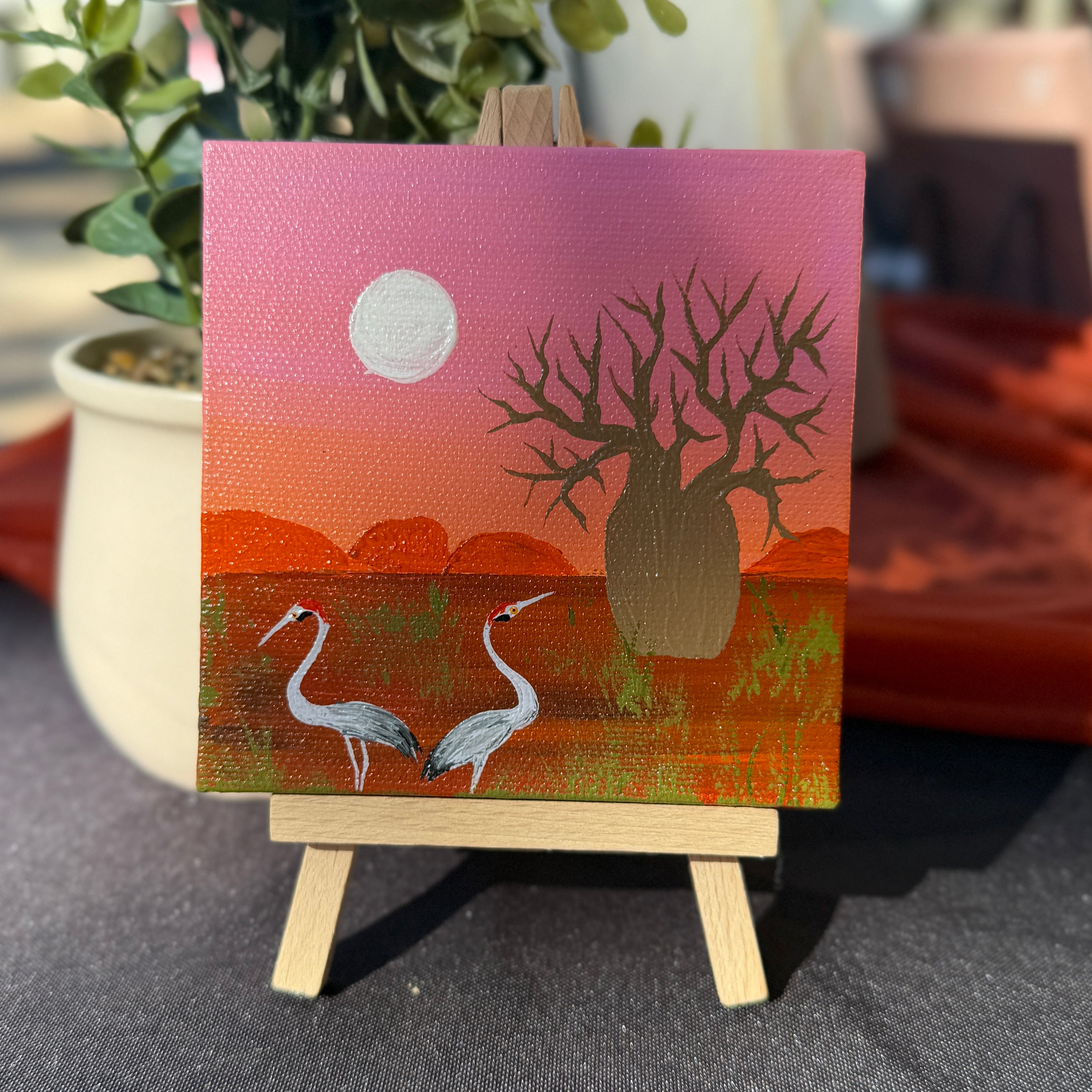 Original Art Magnets - brolga and Boab