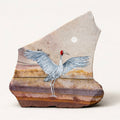 Brolga under the moon - Kimberley Sand Stone