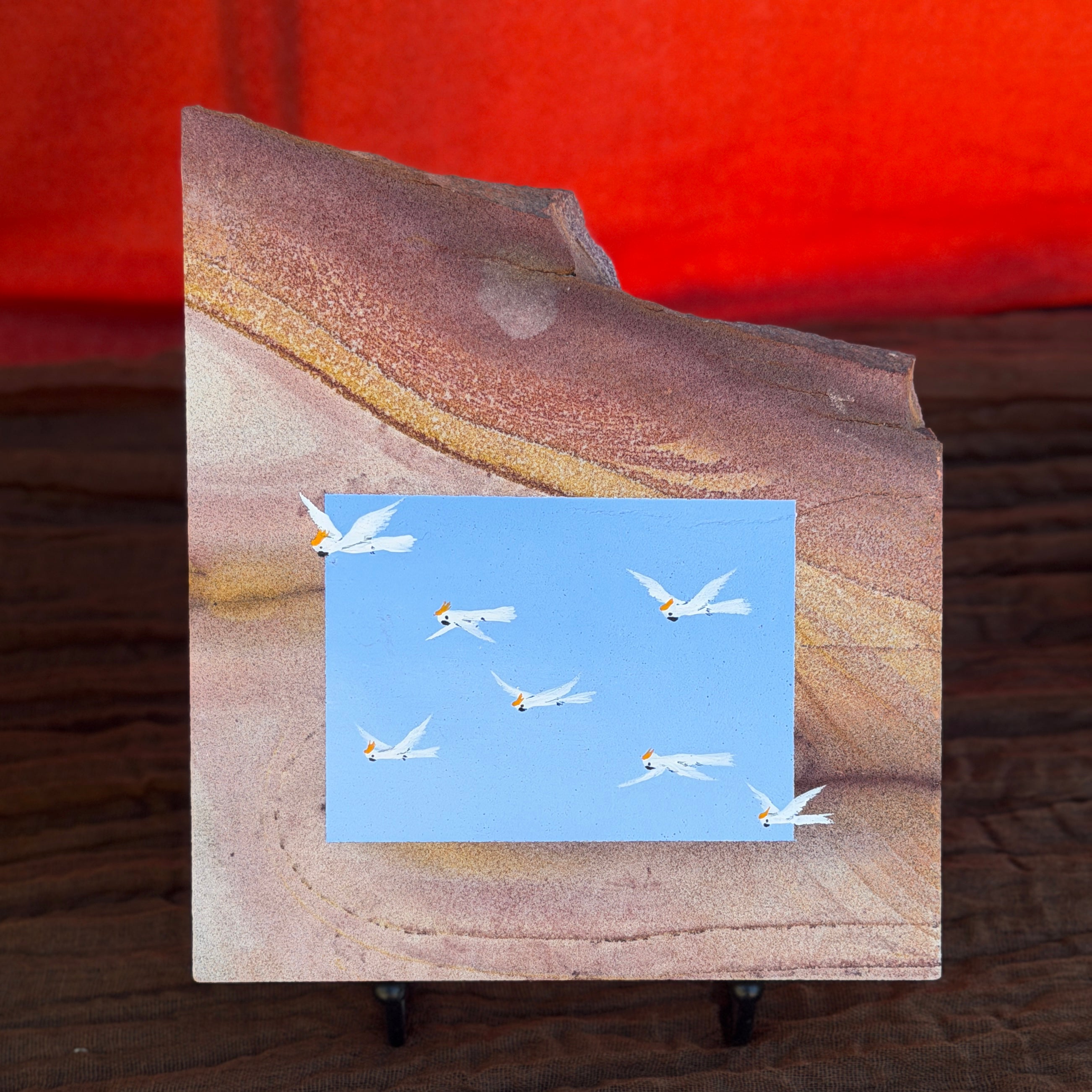 Cockies in Flight - Kimberley Colour Stone