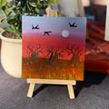 Original Art Magnets - sunset flight