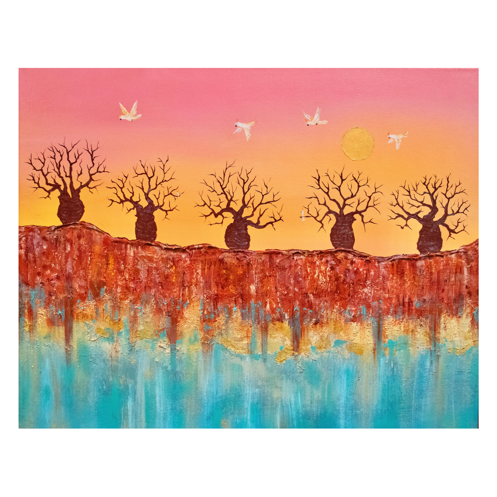 Beneath the Boabs Print - A5